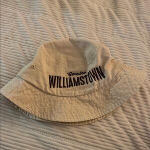 Beige Bucket Hat with Williamstown Embroidery